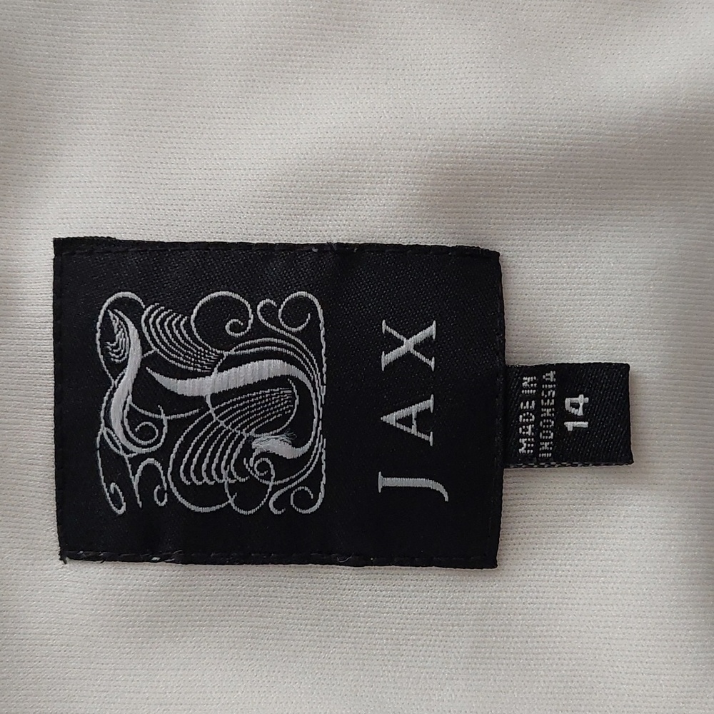 NWT Jax cocktail dress, white with black lace, Size 14 - Picture 5 of 9